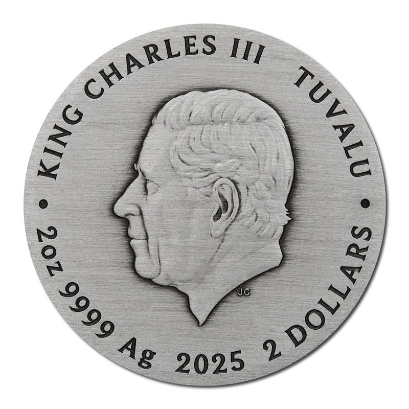 Tuvalu 2025 Fate - The Moirai 2oz Silver Antiqued High Relief