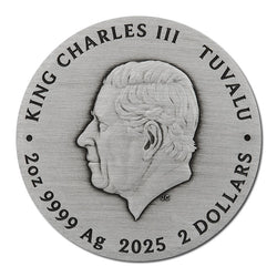 Tuvalu 2025 Fate - The Moirai 2oz Silver Antiqued High Relief