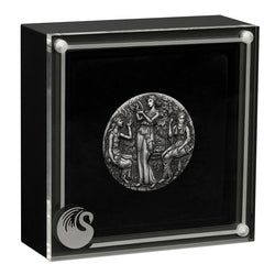 Tuvalu 2025 Fate - The Moirai 2oz Silver Antiqued High Relief