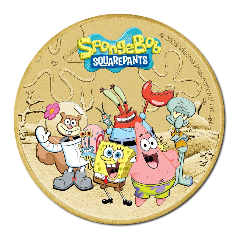 Tuvalu 2025 $1 SpongeBob & Friends UNC