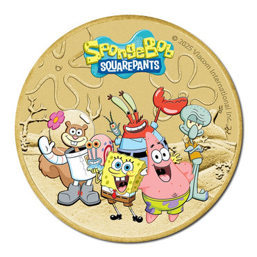 Tuvalu 2025 $1 SpongeBob & Friends UNC