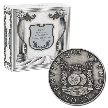 2025 Proclamation Pillar Dollar Antiqued 1oz Silver