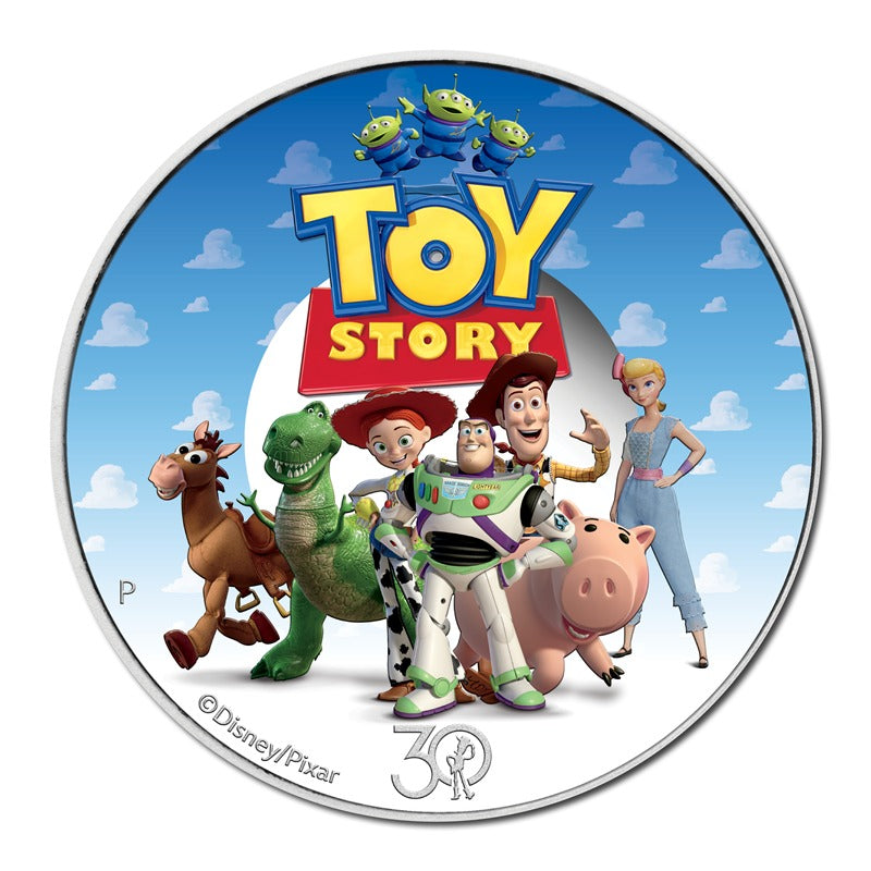 Tuvalu 2025 30 Years of Toy Story 1/2oz Silver Coloured Proof