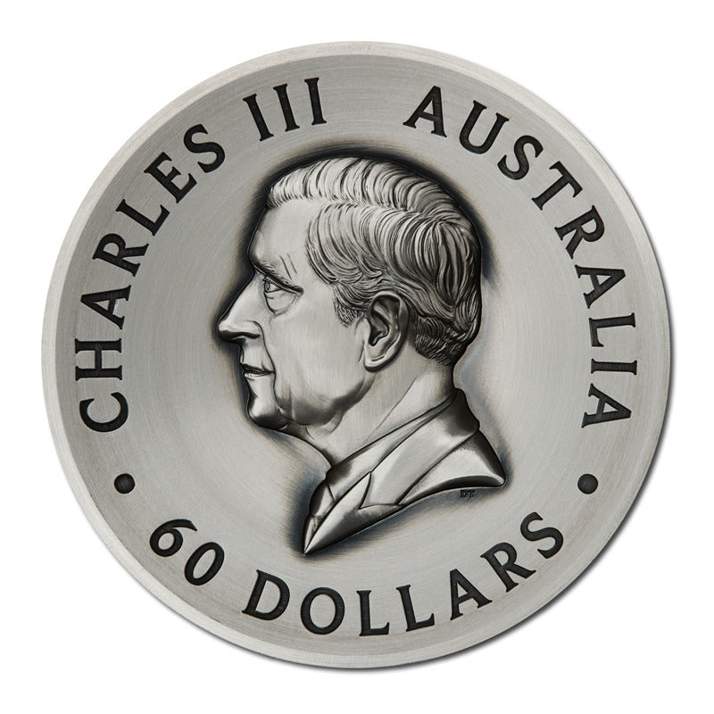 2025 Butterfly 2 Kilo Silver High Relief Antiqued