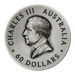 2025 Butterfly 2 Kilo Silver High Relief Antiqued