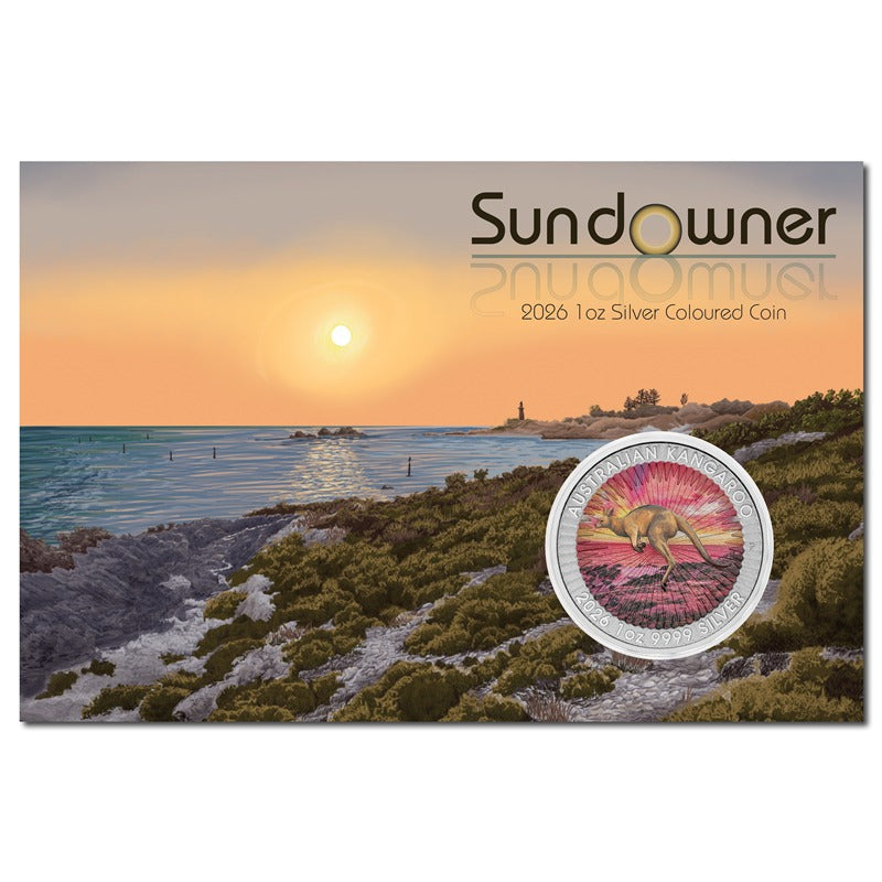 2026 Sundowner Red Kangaroo Coloured 1oz Silver