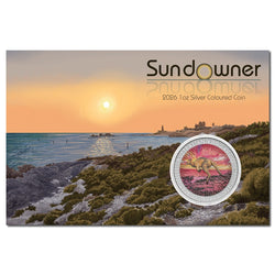 2026 Sundowner Red Kangaroo Coloured 1oz Silver