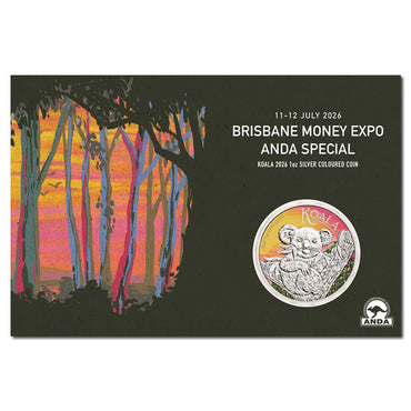 2026 Koala Coloured 1oz Silver - Brisbane ANDA Expo