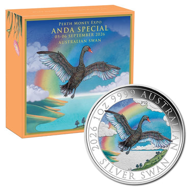 2026 Swan 1oz Silver Coloured - Perth ANDA Expo