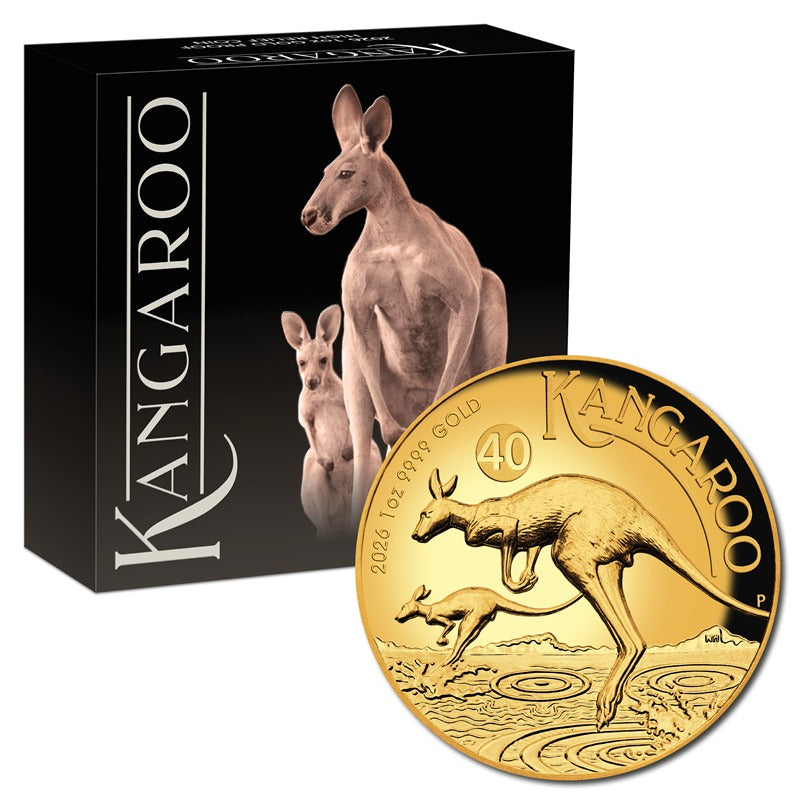 2026 Kangaroo High Relief 1oz Gold Proof