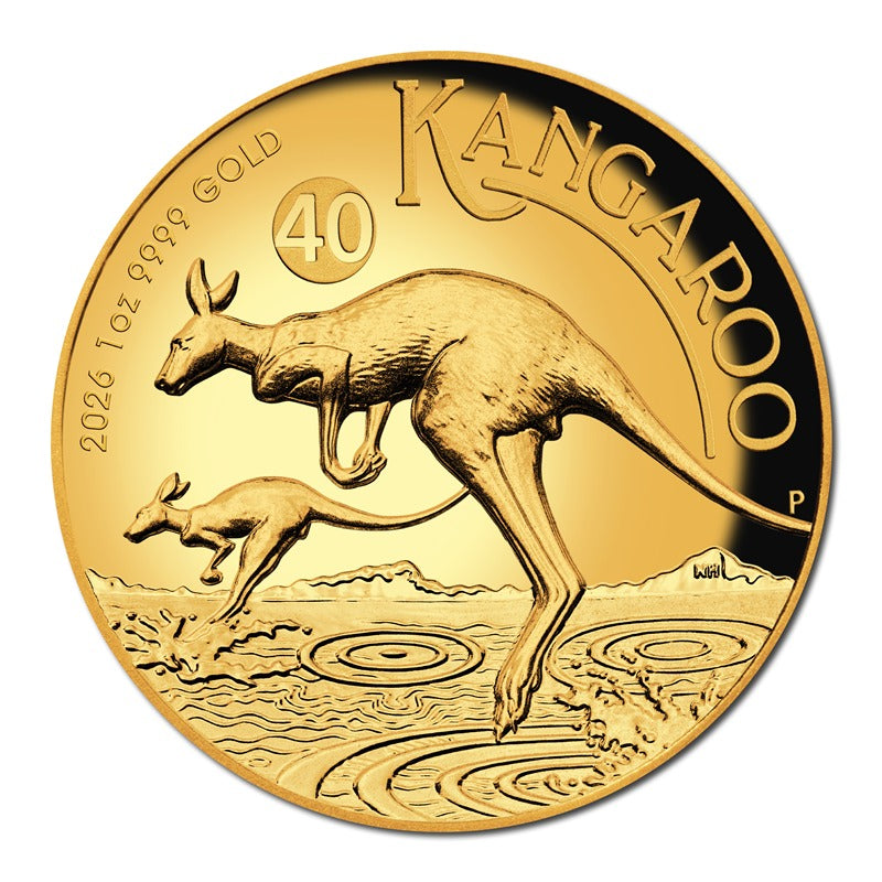 2026 Kangaroo High Relief 1oz Gold Proof