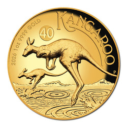 2026 Kangaroo High Relief 1oz Gold Proof