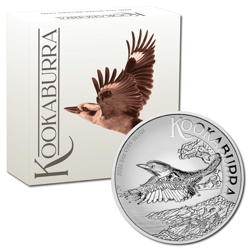 2026 Kookaburra 5oz Silver Incused
