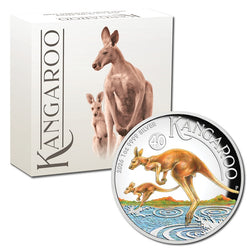 2026 Kangaroo 1oz Silver Colour High Relief