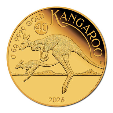 2026 Mini Kangaroo 0.5g Gold Proof Coin