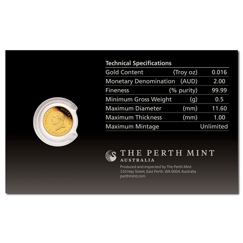 2026 Mini Kangaroo 0.5g Gold Proof Coin