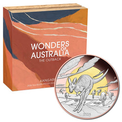 2026 Wonders of Australia Double Gilded 5oz Silver Proof