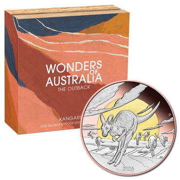 2026 Wonders of Australia Double Gilded 5oz Silver Proof