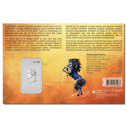 2026 Year of the Horse Coloured 1oz Silver Rectangular UNC