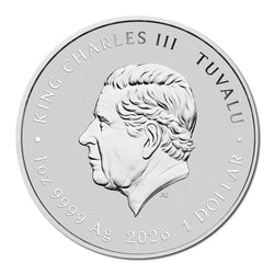 Tuvalu 2026 Stranger Things - The Upside Down 1oz Silver Coloured