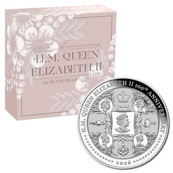 2026 HM Queen Elizabeth II 100th Anniversary 1oz Silver Proof