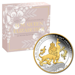 2026 HM Queen Elizabeth II 100th Anniversary Gilded 1oz Silver Proof