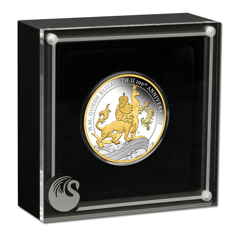 2026 HM Queen Elizabeth II 100th Anniversary Gilded 1oz Silver Proof