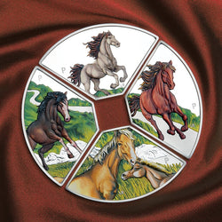 Tuvalu 2026 Year of the Horse Quadrant 1oz Silver 4 Coin Set - PRE-ORDER