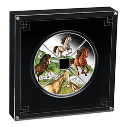 Tuvalu 2026 Year of the Horse Quadrant 1oz Silver 4 Coin Set - PRE-ORDER