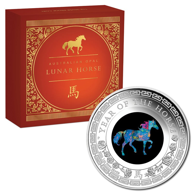 2026 Australian Opal Lunar Horse 1oz Silver Proof