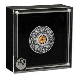 Tuvalu 2026 Year of the Horse Rotating Charm 1oz Silver Antiqued