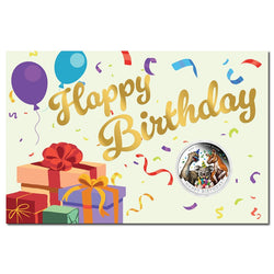 2026 Happy Birthday Coloured 1/2oz Silver Proof