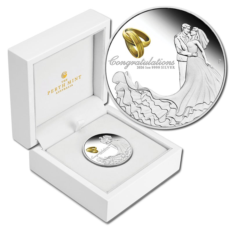 2026 Wedding 1oz Silver Proof Coin - PRE-ORDER
