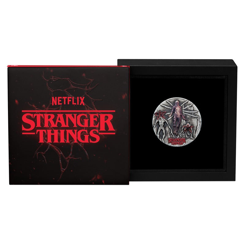 Tuvalu 2026 Stranger Things - Villains 2oz Silver Antiqued Coloured