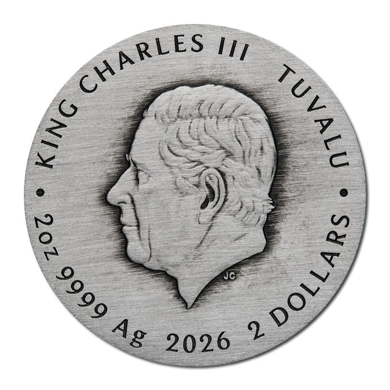 Tuvalu 2026 Stranger Things - Villains 2oz Silver Antiqued Coloured