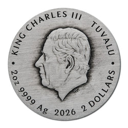 Tuvalu 2026 Stranger Things - Villains 2oz Silver Antiqued Coloured