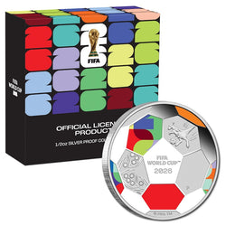 2026 FIFA World Cup 1/2oz Silver Coloured Proof - PRE-ORDER