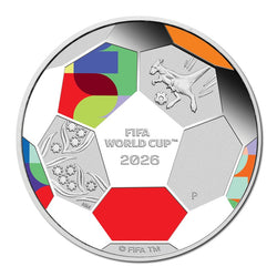 2026 FIFA World Cup 1/2oz Silver Coloured Proof - PRE-ORDER