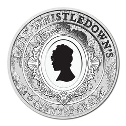 Tuvalu 2026 Bridgerton Lady Whistledown Coloured 1oz Silver - PRE-ORDER