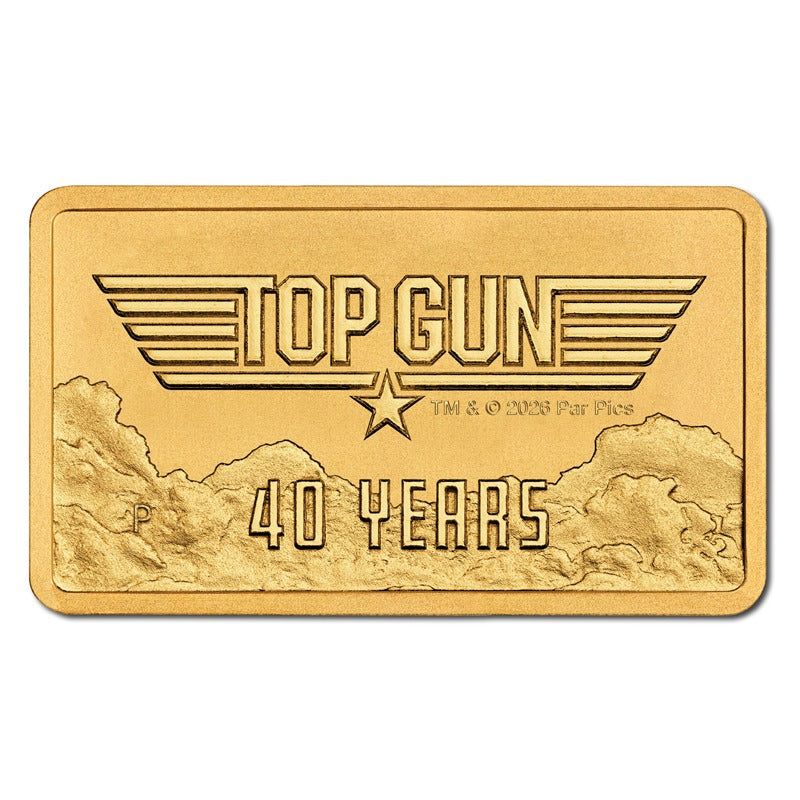 Tuvalu 2026 40 Years of Top Gun 1g Gold