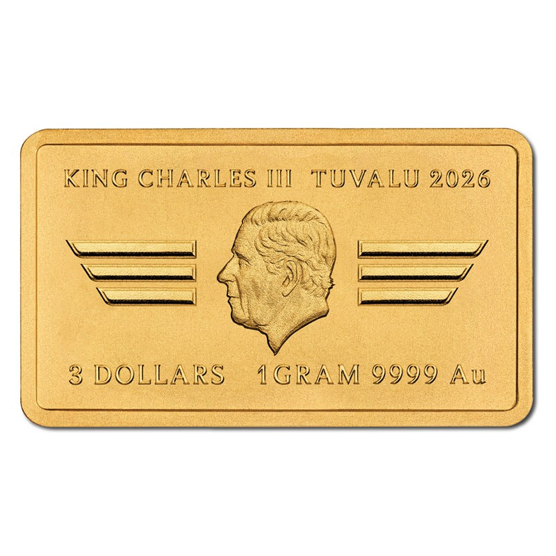 Tuvalu 2026 40 Years of Top Gun 1g Gold