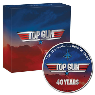 Tuvalu 2026 40 Years of Top Gun 1oz Silver Coloured