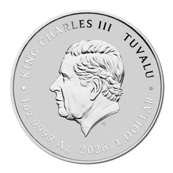 Tuvalu 2026 40 Years of Top Gun 1oz Silver Coloured