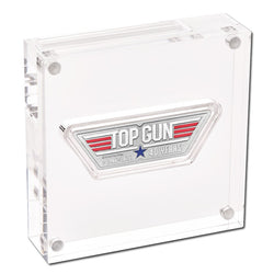 Tuvalu 2026 40 Years of Top Gun Logo Shaped 1oz Silver Coloured