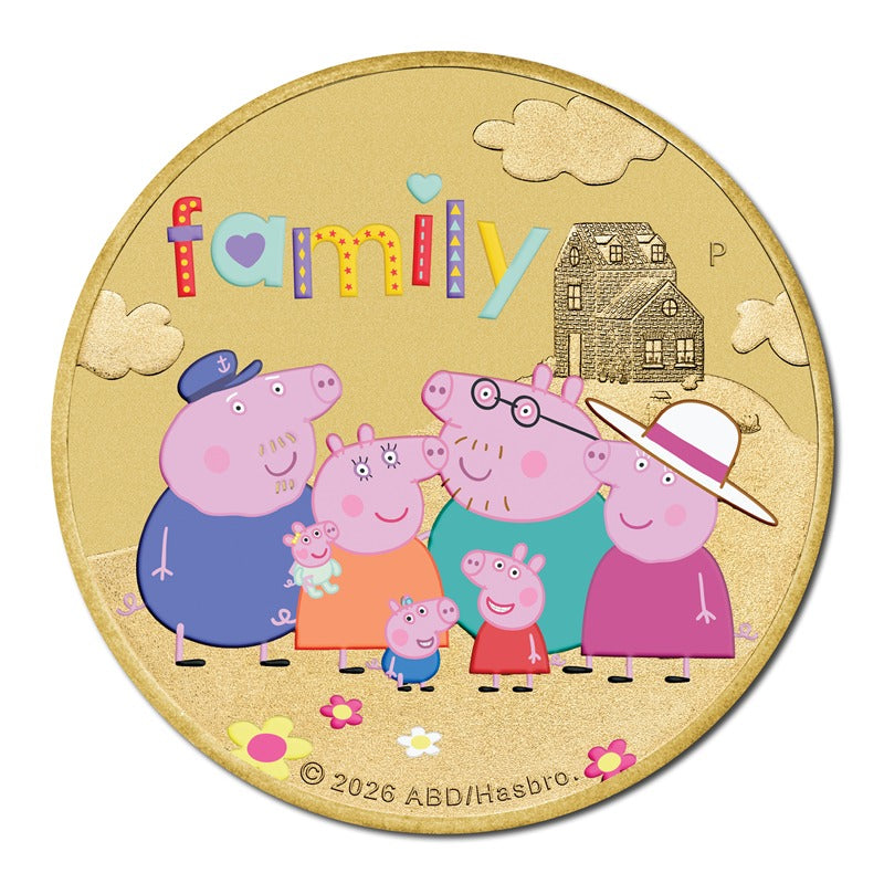 Tuvalu 2026 $1 Peppa Pig - Friends Three Coin Set UNC - LIMIT 2