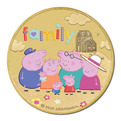 Tuvalu 2026 $1 Peppa Pig - Family UNC