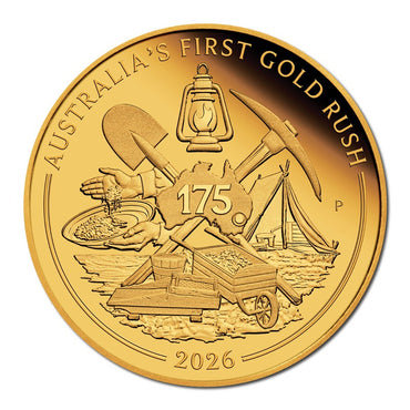 2026 Australia's First Gold Rush 175th Anniversary 1/4oz Gold Proof