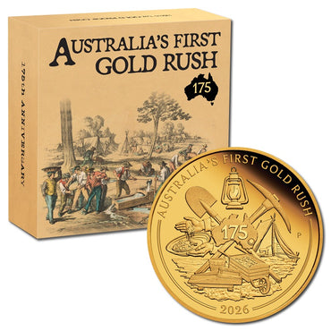 2026 Australia's First Gold Rush 175th Anniversary 1oz Gold Proof