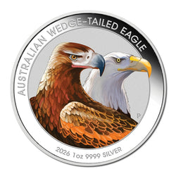 2026 Wedge-Tailed Eagle 1oz Silver Coloured