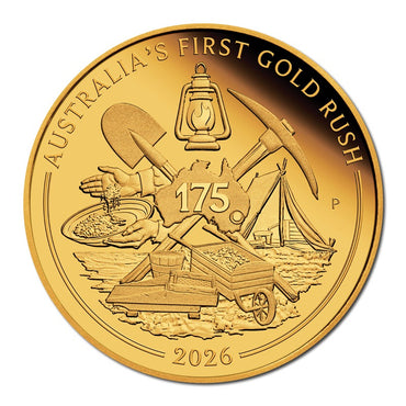 2026 Australia's First Gold Rush 175th Anniversary 1oz Gold Proof